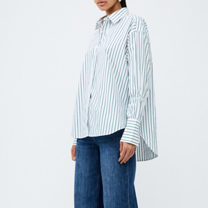 French Connection UK Rhodes Poplin Detail Striped Shirt